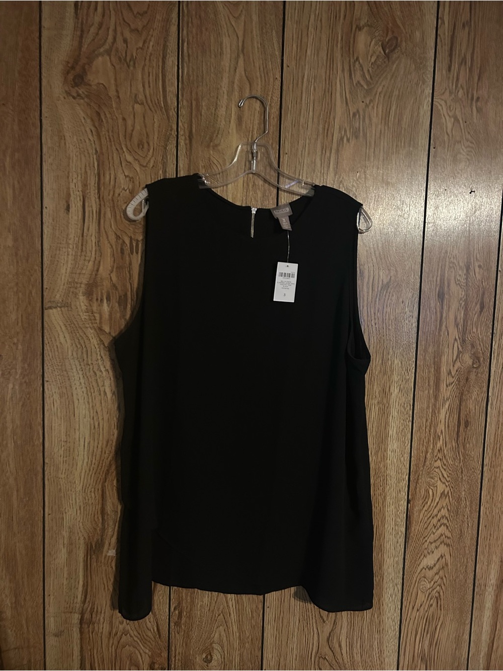 Chico’s Black Sleeveless Top 
Size 3 (Chico’s size)